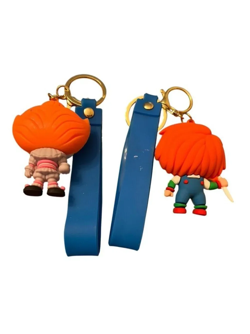 Pennywise And Chucky 3d Pendant Silicone Keychains Lot of 2 Key Chains New